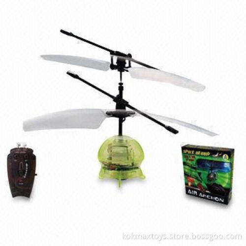 Mini Promotional RC Flying UFO Toy with Three Exciting Colors and Counter Rotating Blades